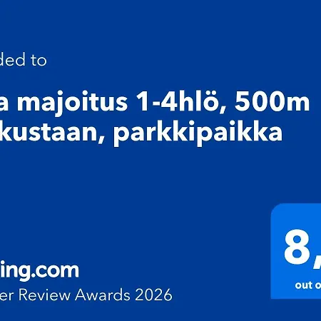 Apartmán Kiva 1-4hloe, 500m Keskustaan, Parkkipaikka *